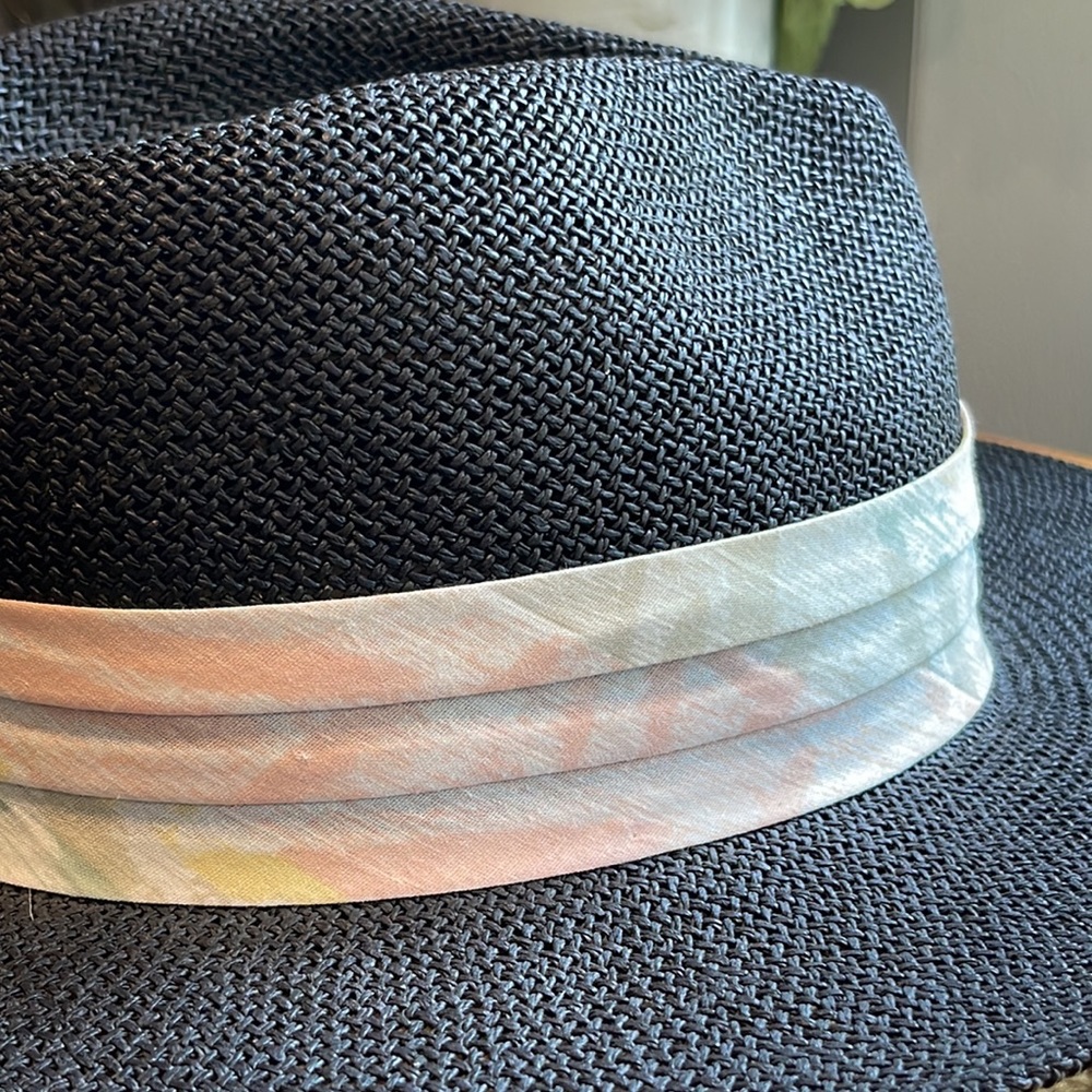 Handmade Hawaiian Hat with Colorful Sash